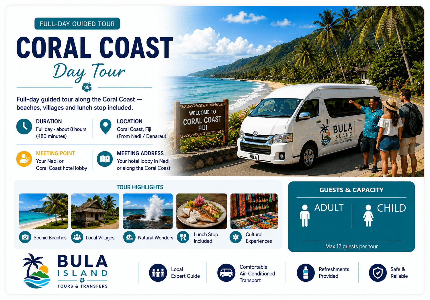 Coral Coast Day Tour