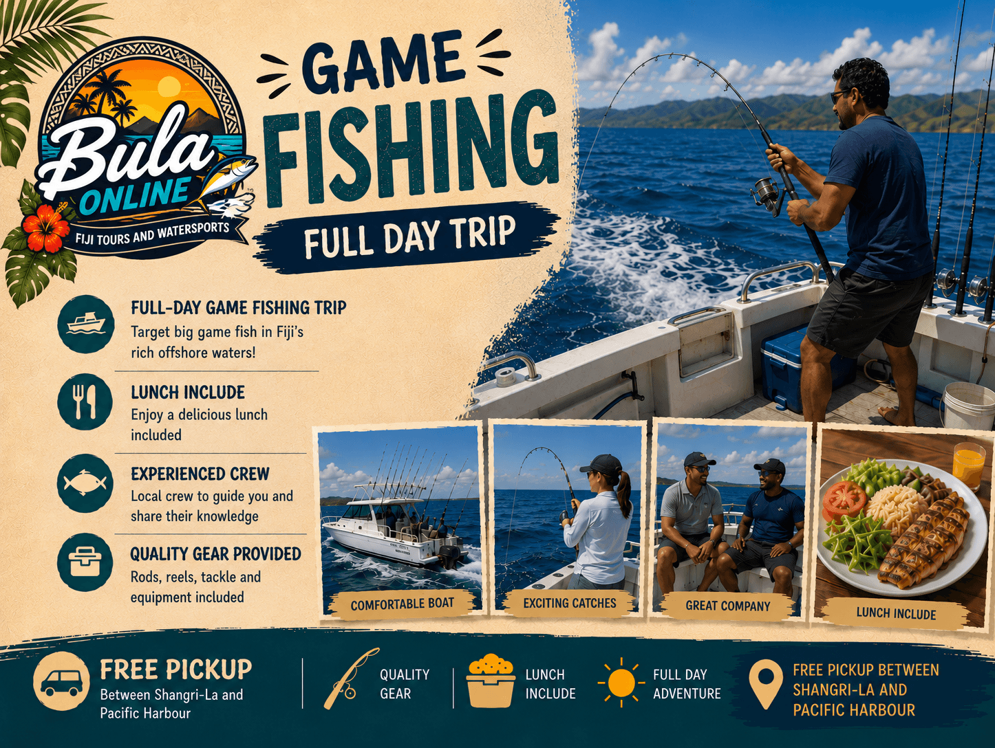 Game Fishing — Full Day Trip