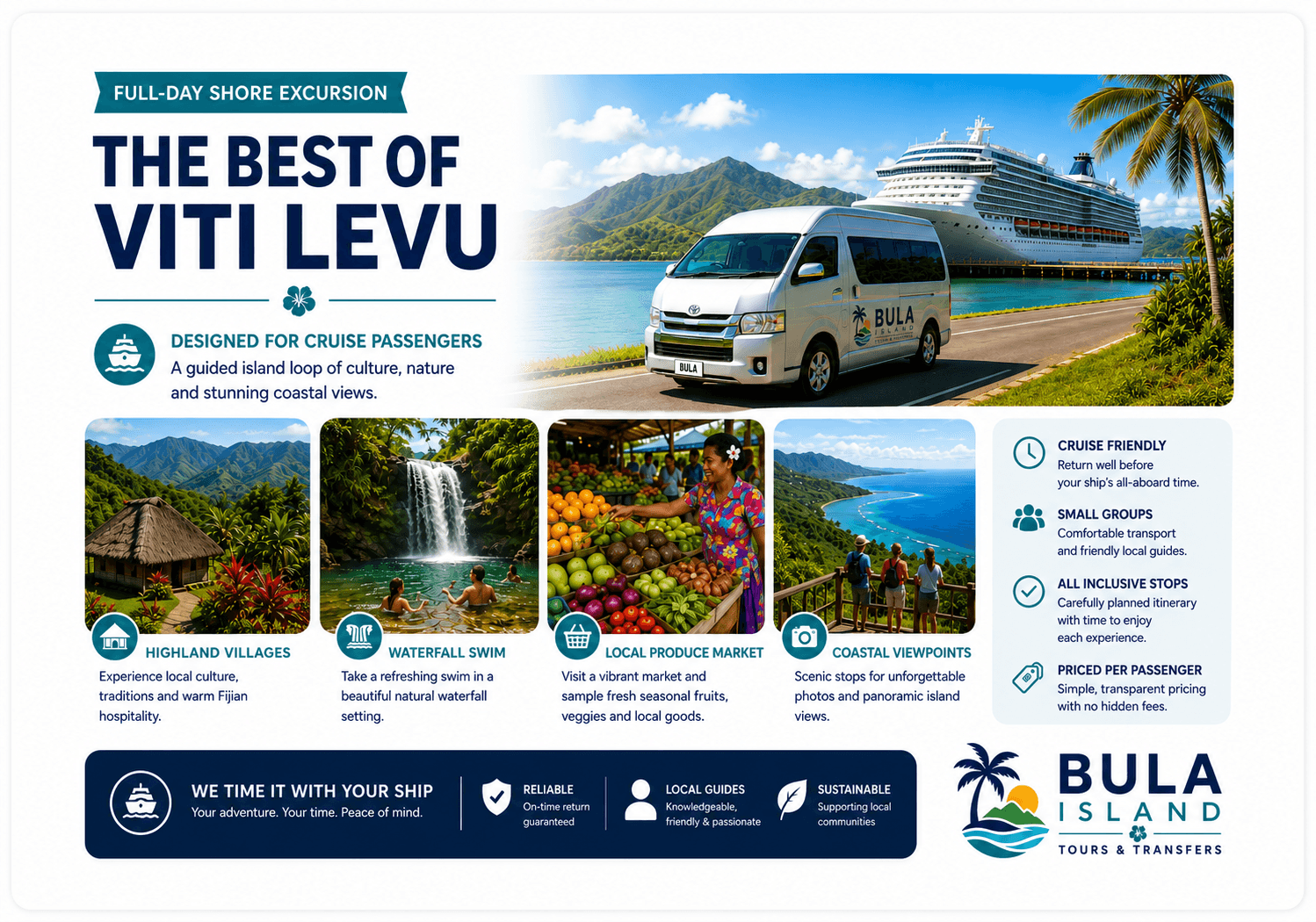 Viti Levu Cruise Day Tour