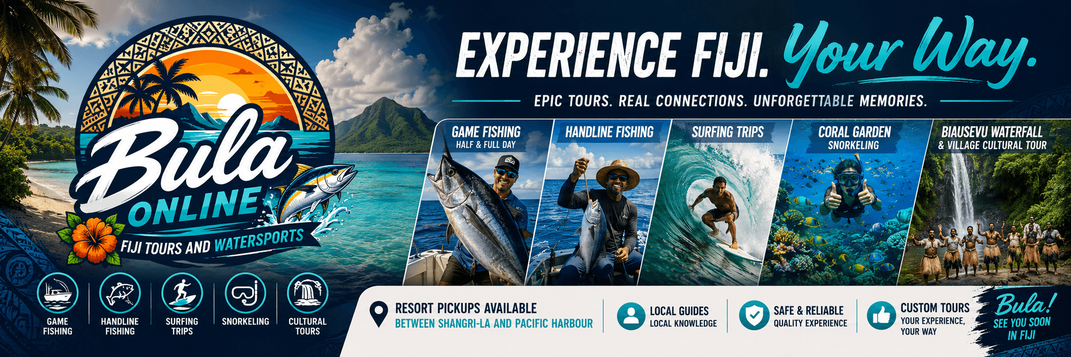 Bula Online Fiji Tours and Watersports cover